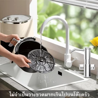 ตู้ทำสบู่กดเครื่องจ่ายสบู่อ่างล้างจานพร้อมหลอดขยาย, เคาน์เตอร์ประหยัดพื้นที่หมุนได้พร้อมถาดเบ็ดการกดปล่อยของเหลว