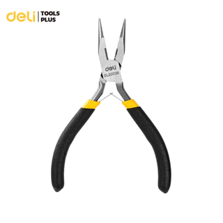 Deli คีมปากจิ้งจก คีมปากแหลม คีม คีมมินิ 5 นิ้ว คีมปากแหลมขนาดเล็ก คีมตัดสายไฟ ​ใช้งานทนทาน ขนาดเล็ก Pliers