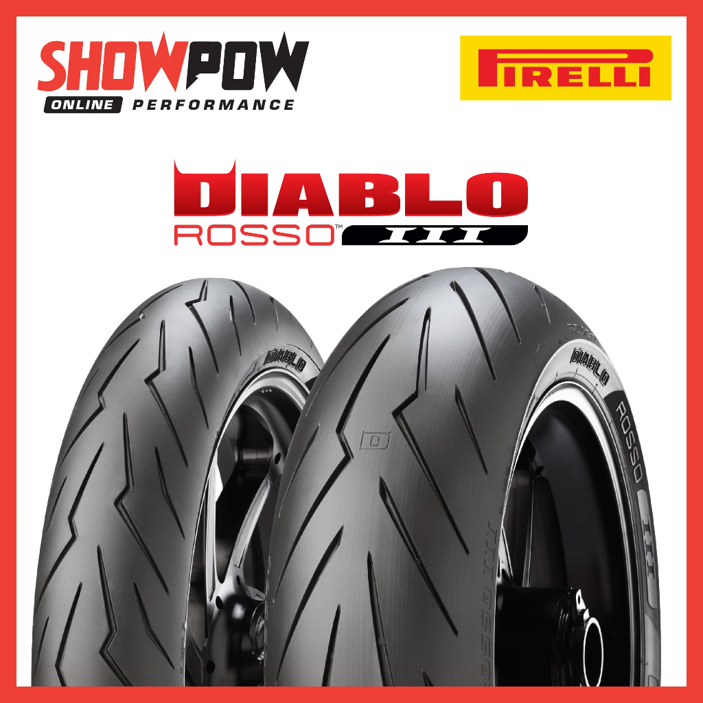 (พร้อมส่ง!) ยาง Pirelli DIABLO ROSSO 3 ( ขายเป็นคู่ ) ยางมอเตอร์ไซค์ พีลาลี่ พีเรลลี่ พีราลี่