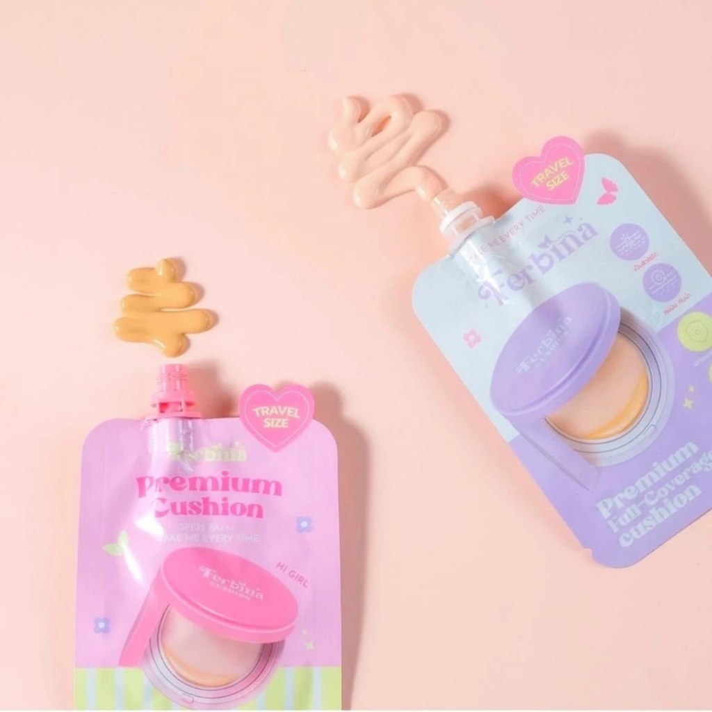 เฟอบีน่า [1 ซอง] พรีเมี่ยม คุชชั่น/ฟูล โคฟเวอร์ คุชชั่น FERBINA PREMIUM CUSHION (ปริมาณ 5g.) มี 4 เฉดสี รูปที่ 4