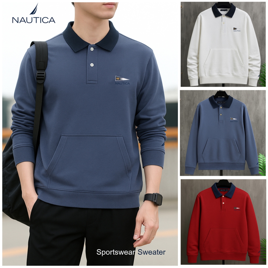 NAUTICA Long Sleeve Shirt เสื้อแขนยาว K47172 4WS
