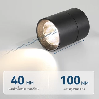 โคมไฟดาวน์ไลท์ พับเก็บได้ Led Downlight สปอตไลท์ ขาติดพื้นผิว โคมไฟเพดาน พับเก็บได้ สำหรับใช้ในบ้าน โคมดาวน์ไลท์