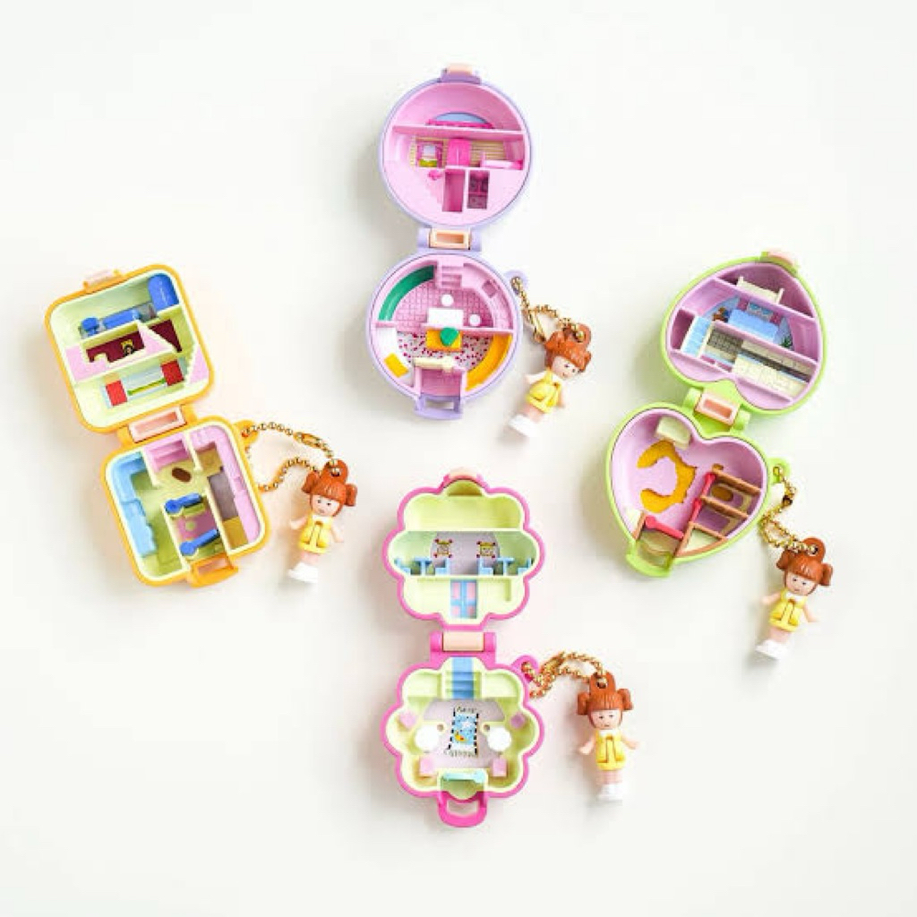 💗พร้อมส่ง🌟พวงกุญแจ Polly Pocket แท้จากญี่ปุ่น🇯🇵💗