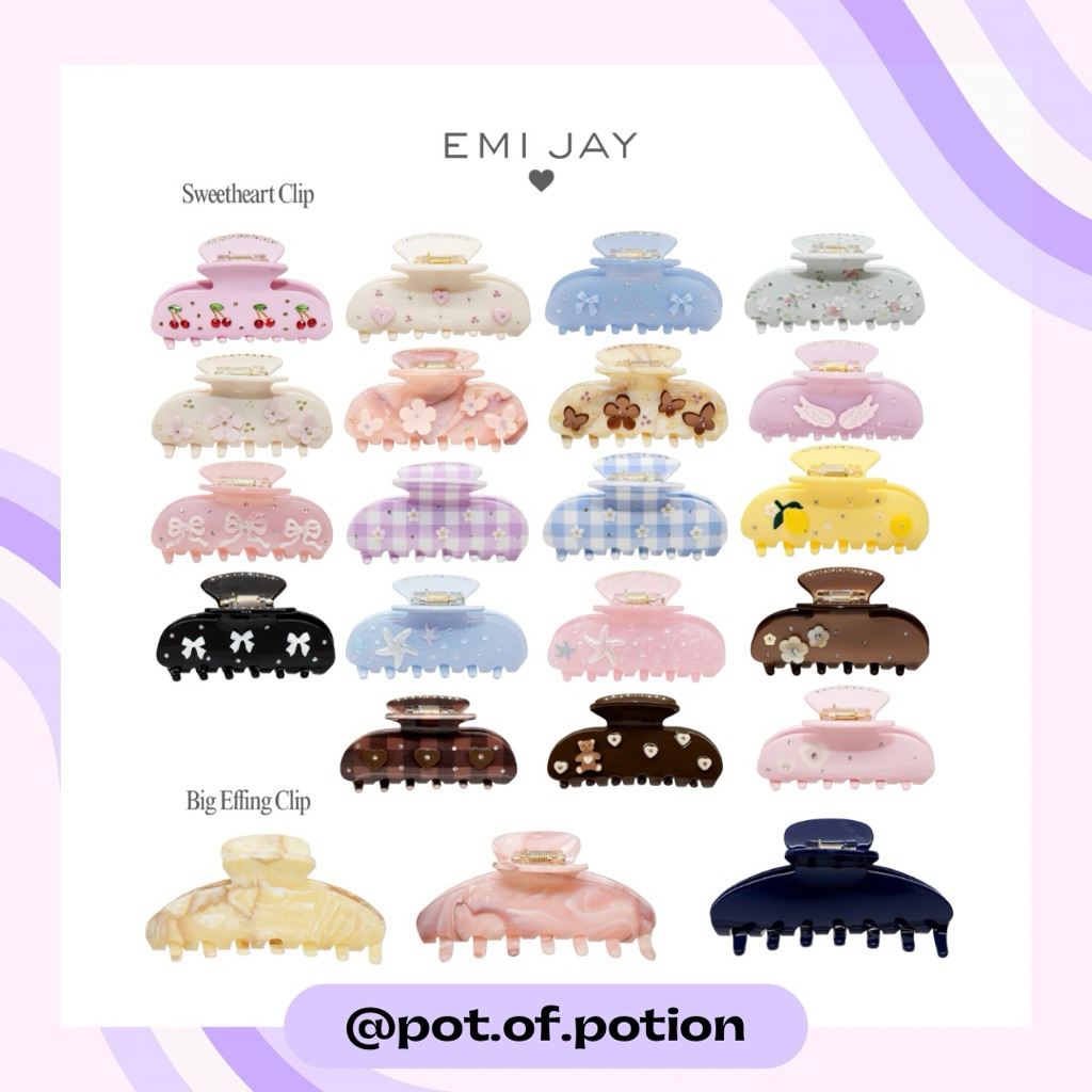 พร้อมส่ง Emi Jay — Big Effing Clip & Sweetheart Clip