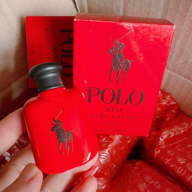 📌 Lot. 2017  Ralph Lauren Polo RED EDT 15 ml  แบบแต้ม ไม่ซีล