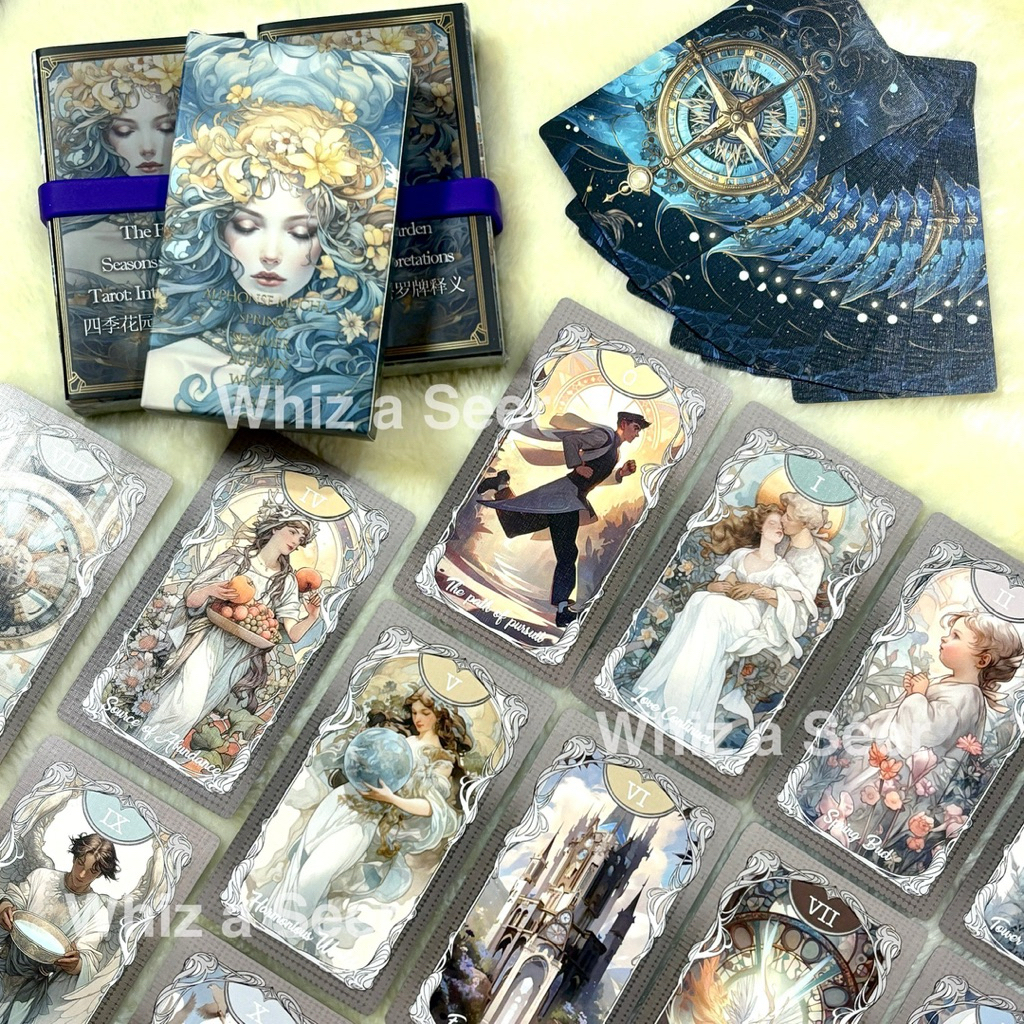 ⭐️ Alphonse Mucha Four Seasons tarot | ไพ่ทาโรต์แท้นำเข้า พร้อมส่งในไทย