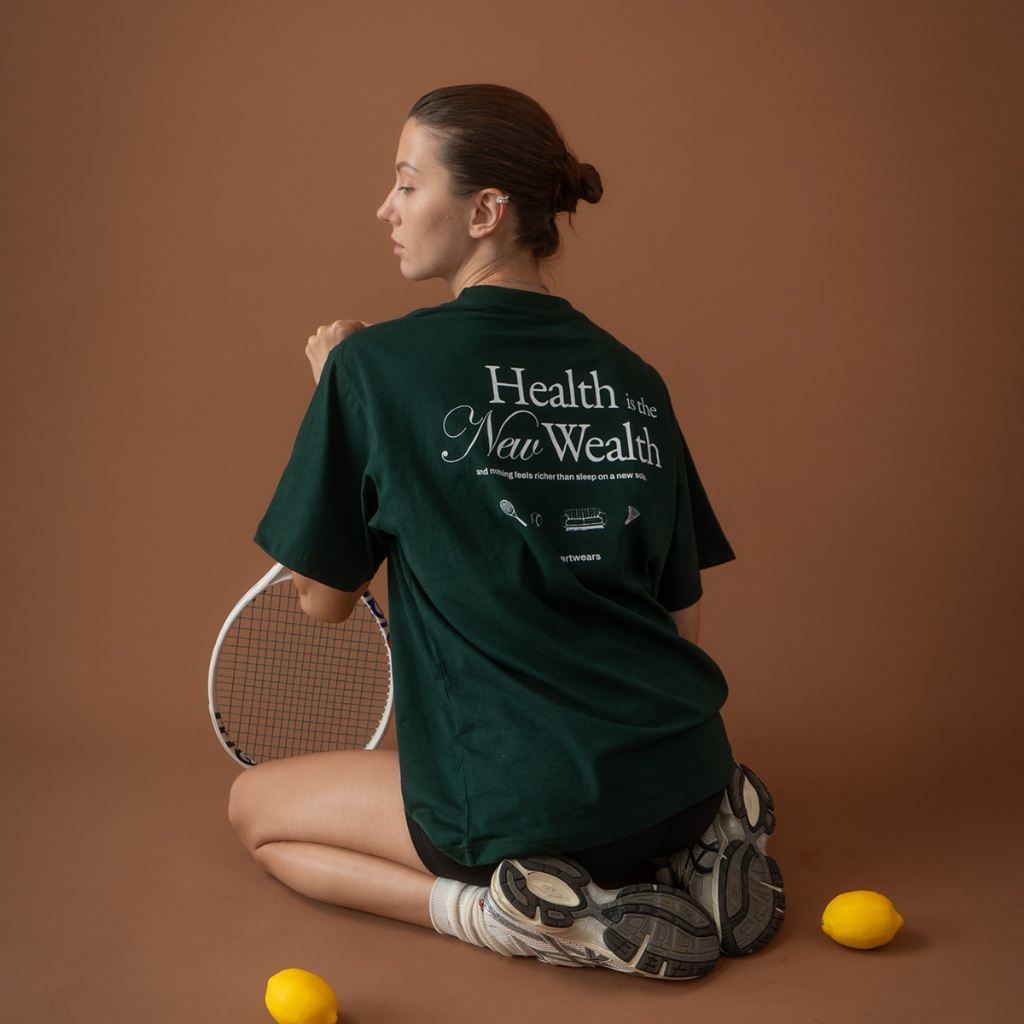 introvertwears | Health tee เสื้อยืดแขนสั้น คอกลม ผ้านุ่มพิเศษ