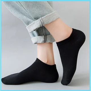 【ซื้อ10 ฟรี 10】ถุงเท้าข้อสั้น สีพื้น ขนาดฟรีไซส์ เนื้อผ้าดี นื้อผ้านุ่ม สวมใส่สบาย ข้อสั้น ใส่ได้ทั้งหญิง-ชาย ขายดี