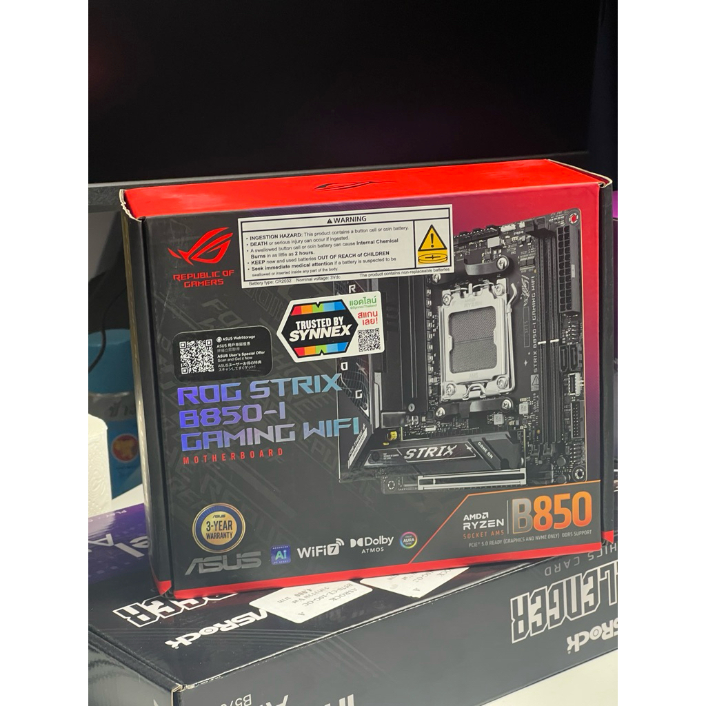 B850i Asus Rog Strix ของใหม่ ประกัน synnex 11/28