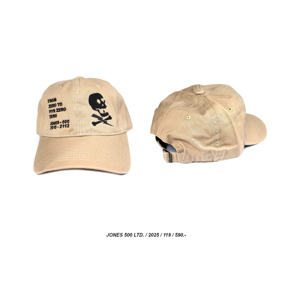 119-2025 : JONES 6 panel cap / Beige / Cap 590 B.