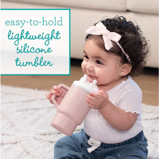 Infantino : MY 1ST TUMBLER - แก้วน้ำซิลิโคน สำหรับเด็กหัดดื่มน้ำ แก้วหัดดื่มน้ำ ขนาด9oz.