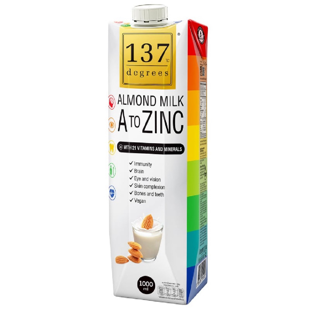 137 Degrees Almond Milk A to Zinc/High Protein Almond Milk/Walnut Milk/Macadamia Milk/Pistachio Milk