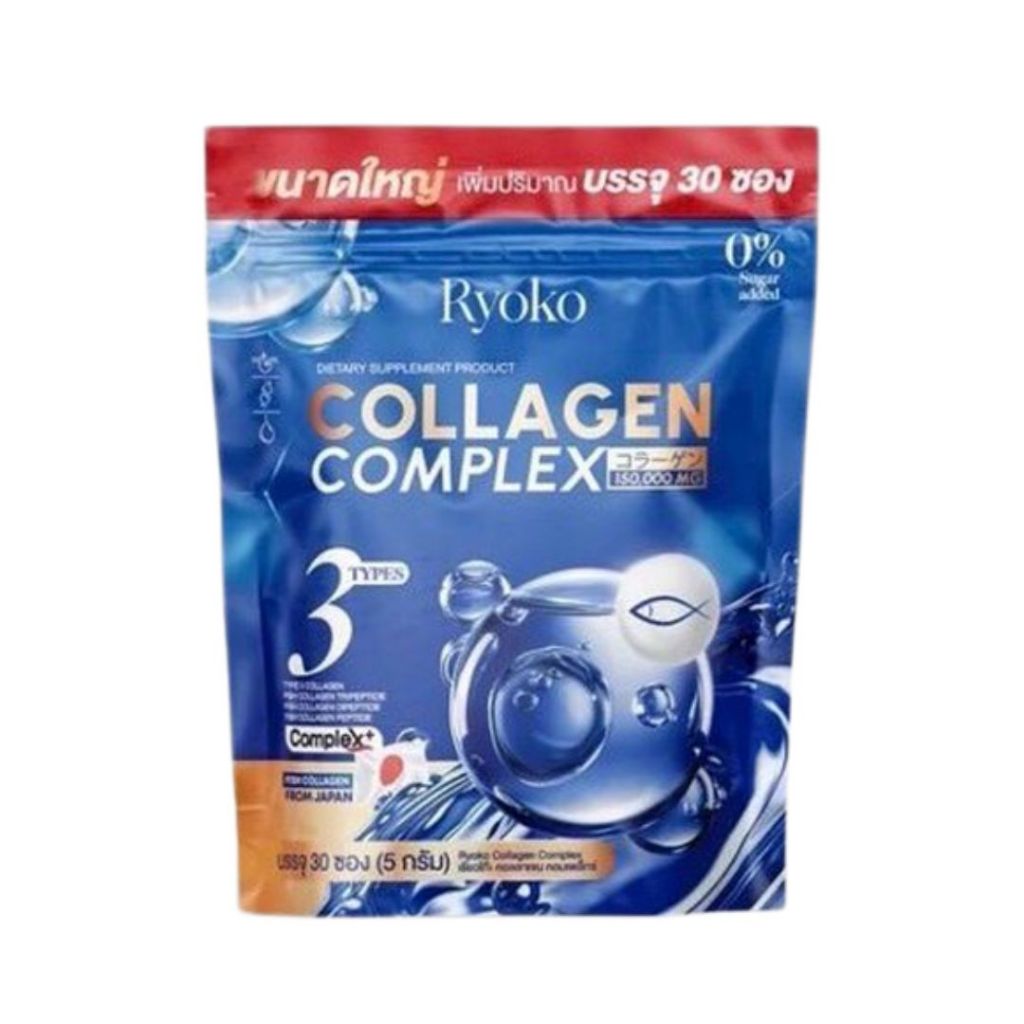 (1 แถม1)Ryoko Collagen ห่อใหญ่ 30 ซอง