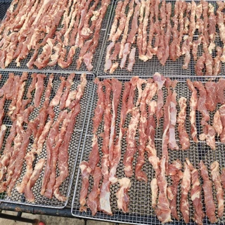 เนื้อแดดเดียว สด สะอาด ทำใหม่ทุกวัน 200 กรัม แพ็คสูญญากาศ ร้านนี้ส่งไว ตัดรอบทุกวัน 12.00 น.