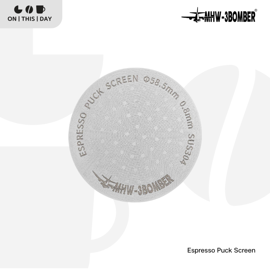 MHW-3BOMBER Espresso Puck Screen / Filter Screen แผ่นกระจายน้ำ ขนาด 51 / 53 / 58.5 mm