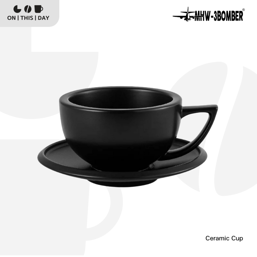 MHW-3BOMBER Ceramic Cup แก้วกาแฟ แก้วลาเต้ ขนาด 280 ml