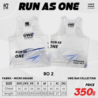 เสื้อวิ่ง เสื้อกล้ามสี่เหลี่ยมไมโคร น้ำหนักเบา Collection RUN AS ONE