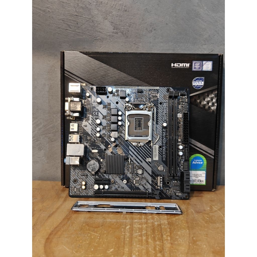 เมนบอร์ด [1151] Asrock H370M-HDV/M.2 มือสอง สำหรับ Intel Gen 8-9