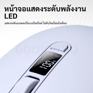 GOOJODOQ Wireless Mouse 4 Precision DPI Levels Quiet Digital Display Rechargeable Dual-Mode Connectivity