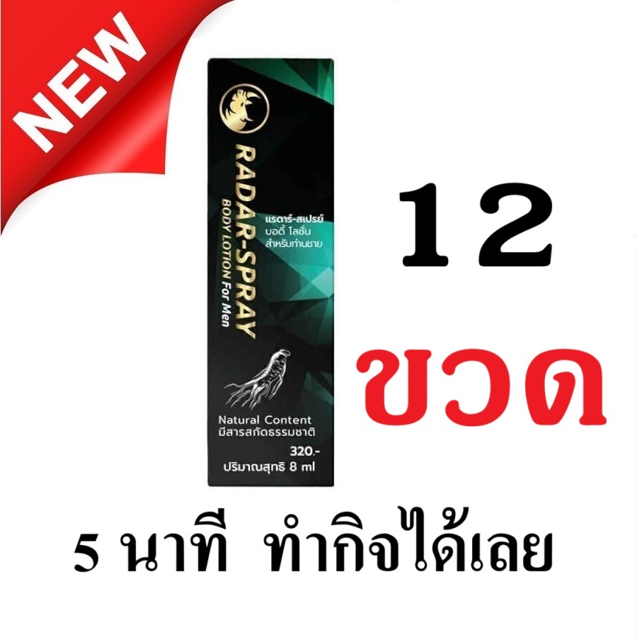 แรดาร์ สเปรย์ RADAR SPRAY 8 ml. 12 ขวด (1 โหล) คุhม!!!