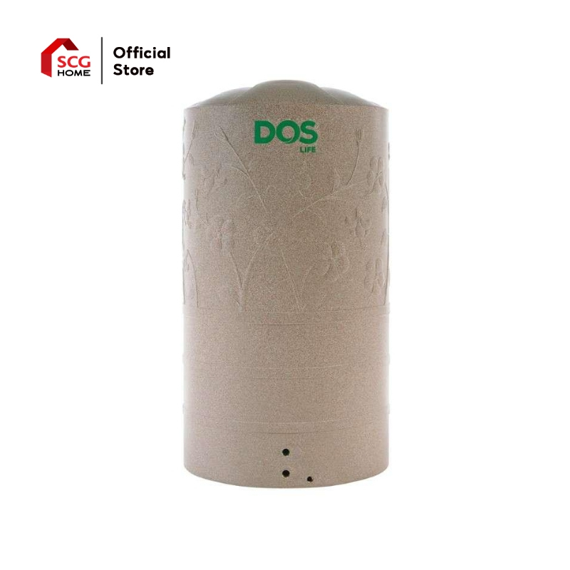 DOS ถังเก็บน้ำบนดิน รุ่น NEW CHABA (ท่อใน) DE-40/SB (400L-2000L) สีแซนดี้ บราวน์ แกรนิต