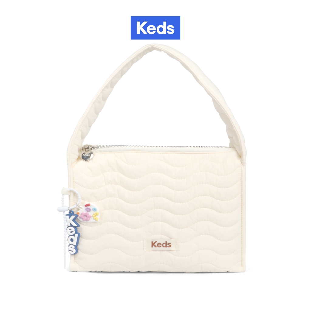 KEDS กระเป๋า รุ่น THE KEDS QUILT SHOULDER BAG สีครีม ( KF25ACB13001 )
