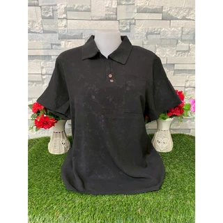 เสื้อคอปก เสื้อคุณแม่ เนื้อผ้าเบาใส่สบาย มีกระเป๋าหน้า รอบอก40-44นิ้ว รุ่น602