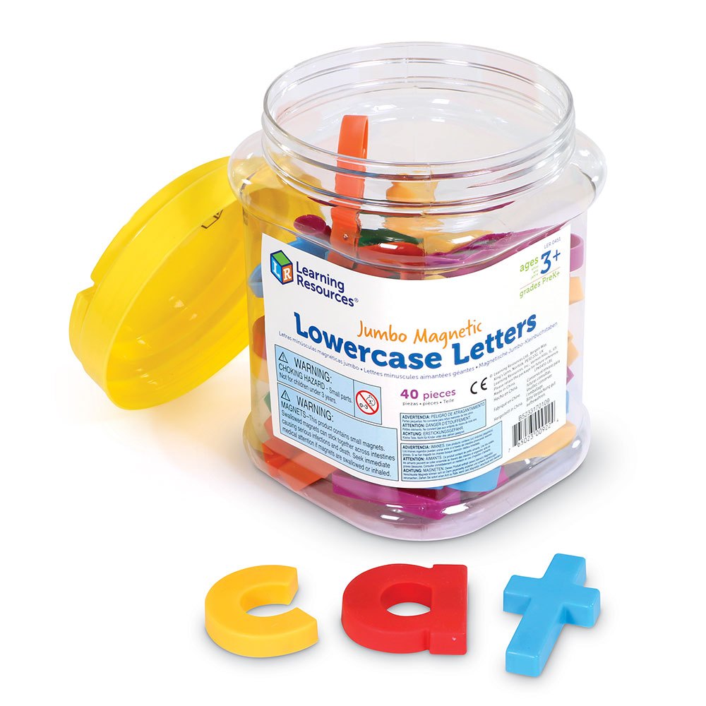 [3+] JUMBO MAGNETIC LOWERCASE LETTERS (40 PC)