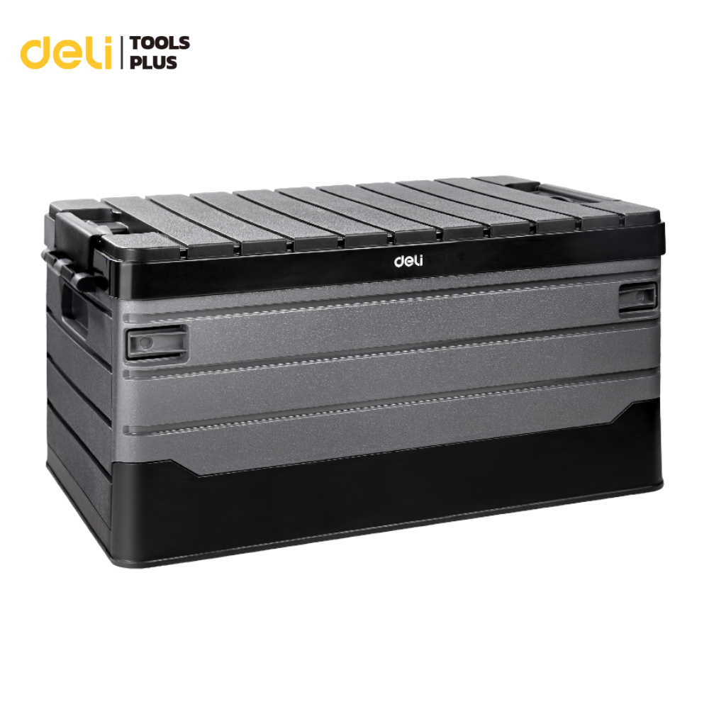 Deli กล่องเก็บของ กล่องเก็บของพับได้ กล่องเก็บของท้ายรถ รับน้ำหนัก100kg ทนทาน พกพาสะดวก Storage Box