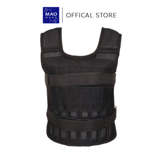 MAO ถ่วงน้ําหนักเสื้อกั๊ก เสื้อถ่วงน้ำหนัก ปรับได้ สีดำ สําห…