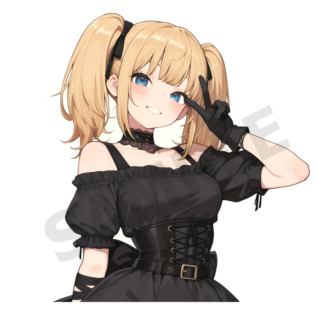 น้อง Ani grok อนิเมะ Ai สติ๊กเกอร์ 2 แผ่น ani grok