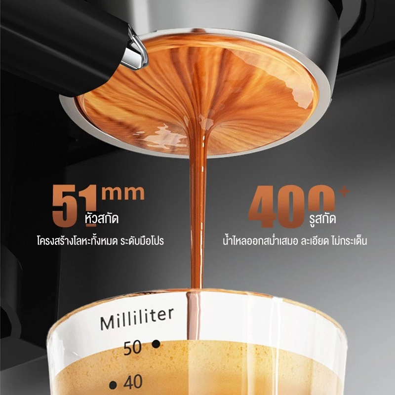 รับประกัน 1 ปี STELANG เครื่องชงกาแฟ แบบบดในเครื่องเดียว 20bar 1.6L เครื่องชงกาแฟ เครื่องชงกาแฟอัตโนมัต เครื่องชงกาแฟสด thumbnail 6