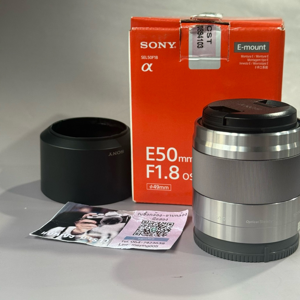 sony 50 f1.8 ครบกล่อง