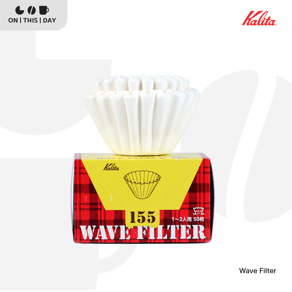 KALITA Wave Filter กระดาษกรองทรงเค้ก  ขนาด 155 และ 185 บรรจุ 50 แผ่น
