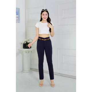 กางเกงใส่ทำงาน ผ้าโรเชฟเกรดพรีเมีย แต่งขอบกุ้น