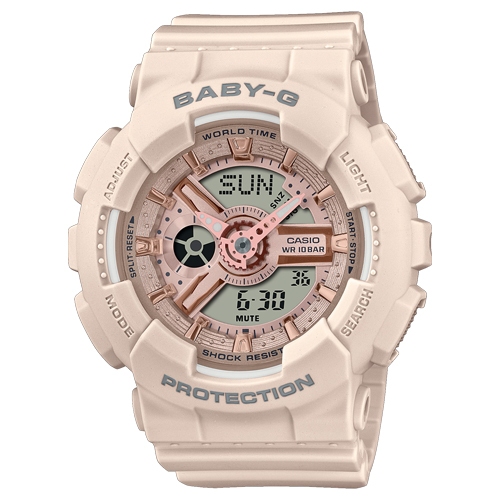 Baby-G นาฬิกาข้อมือผู้หญิง สายเรซิ่น รุ่น BA-110,BA-110XCP,BA-110XCP-4A