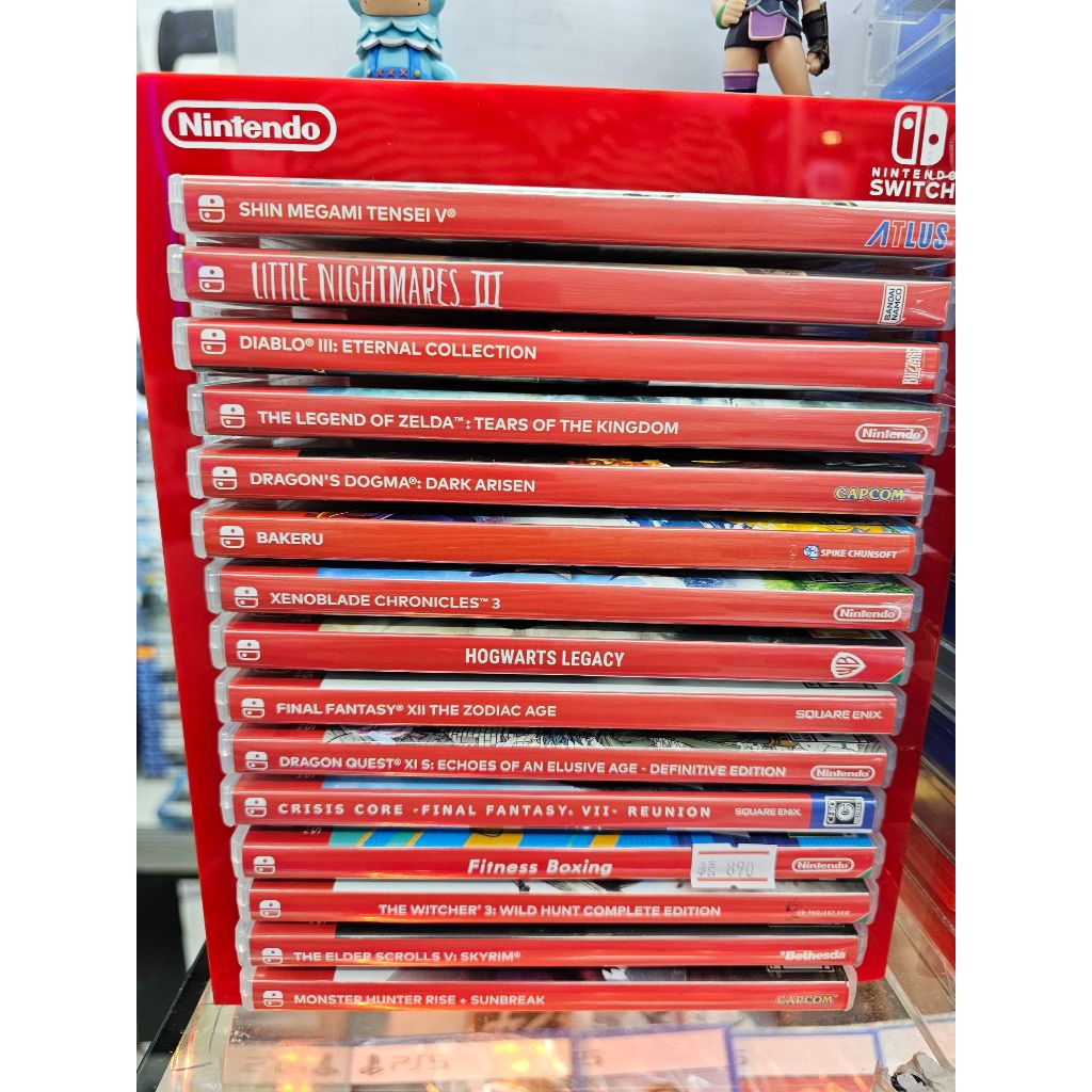 NintendoSwitch: แผ่นเกม Nintendo Switch มือสอง เกมดัง สภาพนางฟ้า