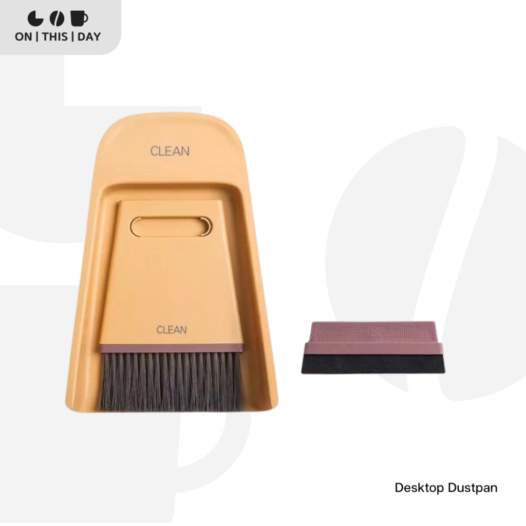 ชุดแปรงทำความสะอาดโต๊ะกาแฟและอุปกรณ์ Desktop Dustpan