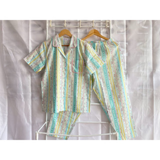 Wacoal WN9E03 ชุดแขนสั้น+กางเกงขายาว คอปก  ใส่สบายตัว