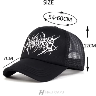 หมวกรถบรรทุกแฟชั่นสำหรับผู้ชาย หมวกเบสบอลโกธิกฤดูร้อนสุทธิ snapback หมวก sunvisor หมวกกอล์ฟกีฬา