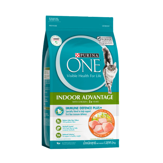 อาหารแมวเม็ด 1.2 กก. Purina ONE โปรตีนสูง เสริมสร้างกล้ามเนื้อ