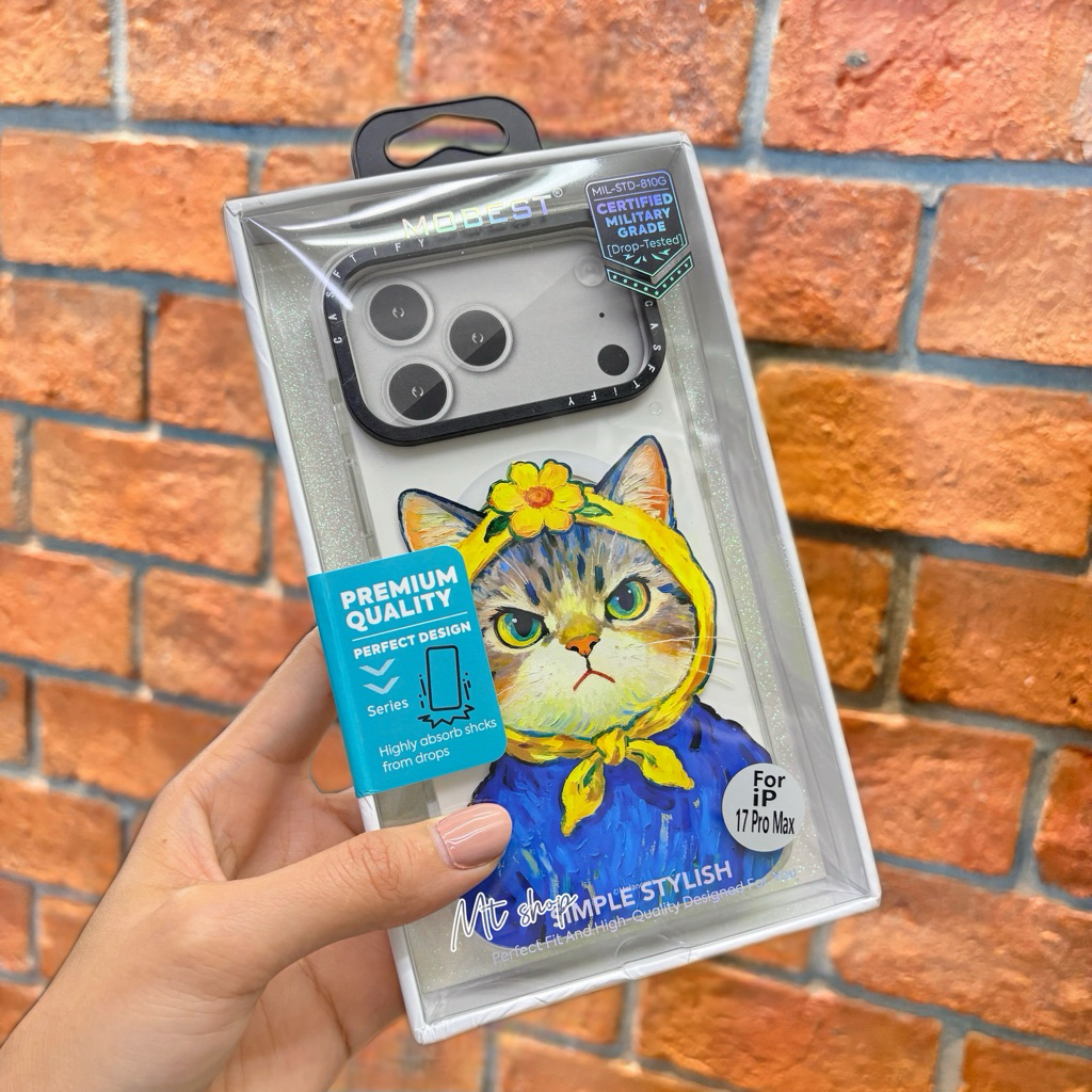 🎉Mobest เคสลายการ์ตูนน่ารัก เคสแม่เหล็ก รองรับการชาร์จไร้สาย สำหรับรุ่น iP 17 pro max