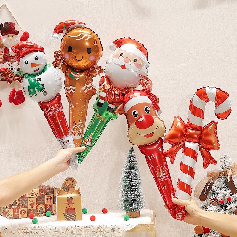 Christmas Balloon ลูกโป่งคริส์ตมาส ซานตาคลอส ตุ๊กตาหิมะ กวางเรนเดียร์ ตกแต่งงานปาร์ตี้