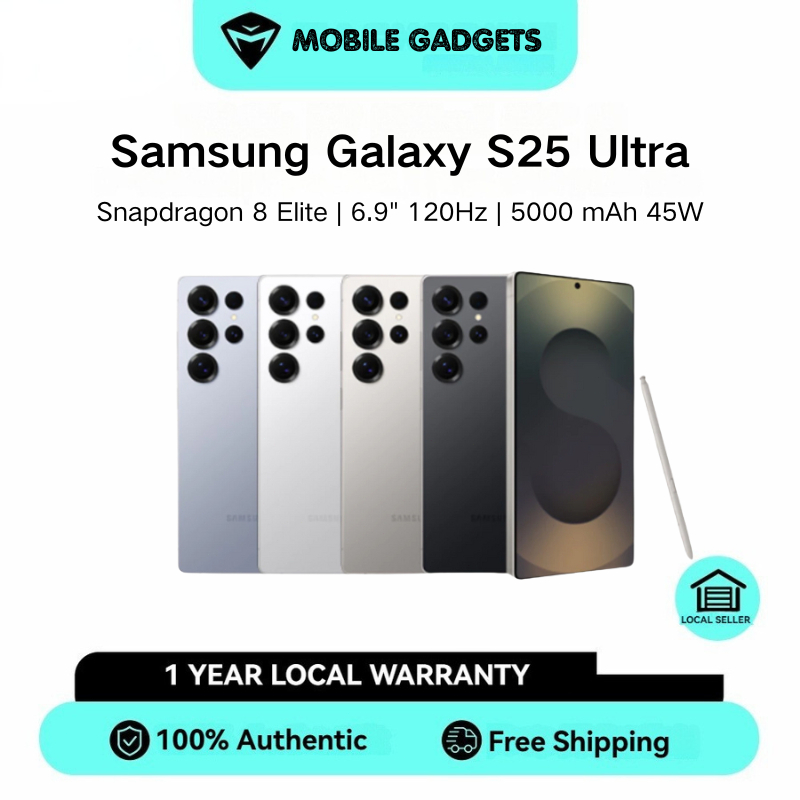 Samsung Galaxy S25 Ultra Dual SIM + eSIM | Snapdragon 8 Elite | 6.9" 120Hz 1440 x 3120 pixels | 5000