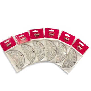 Master Art ไม้บรรทัดครึ่งวงกลม 10 ซม. 180 องศา ( 1x6 ชิ้น )