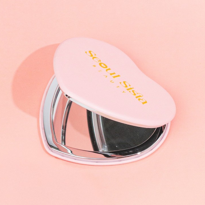 Seoul Sista Beauty กระจกหัวใจสีชมพู รุ่น Seoul Heart Mirror