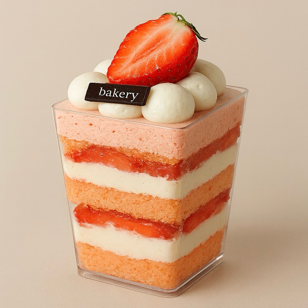 Bakery D'VER ❤️ ถ้วยมูสพร้อมฝา 60ml GD2011 และ 160ml GD5675 พลาสติกแข็ง แพคละ 10,30 และ 50 ใบ