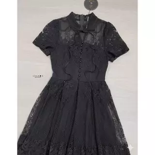 S-XXL ชุดเดรสลูกไม้โทนสีครีม ขาว เบจ ชมพู ดำ น้ำตาล ฟ้า ใส่ออกงาน ทำบุญ ไปวัด งานแต่ง งานบวช #Lalabelle #Loveshop