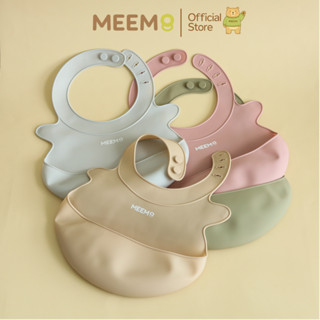 MEEM กันเปื้อนซิลิโคนเด็ก ขนาดเล็ก พกพาสะดวก แบบมีปีกด้านข้า…