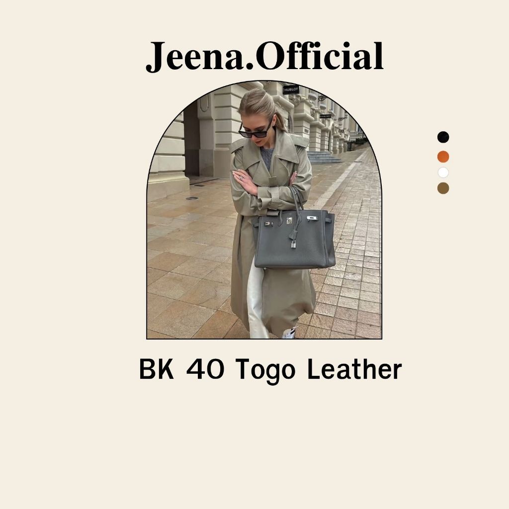 กระเป๋าทรง_BK 40 togo Leather _กระเป๋าถือแฟชั่นสะพายข้างผู้หญิง _กระเป๋า _ฟรีของแถม